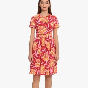 Maggy London Matte Jersey Short Sleeve Midi  Dress,Size 4, NWOT